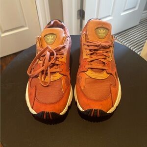 Adidas Vibrant Orange Athletic Shoes